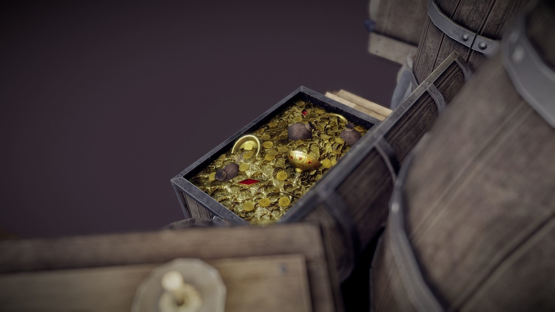 Medieval Props Pack Game Ready 4k Low-poly 3D model_6