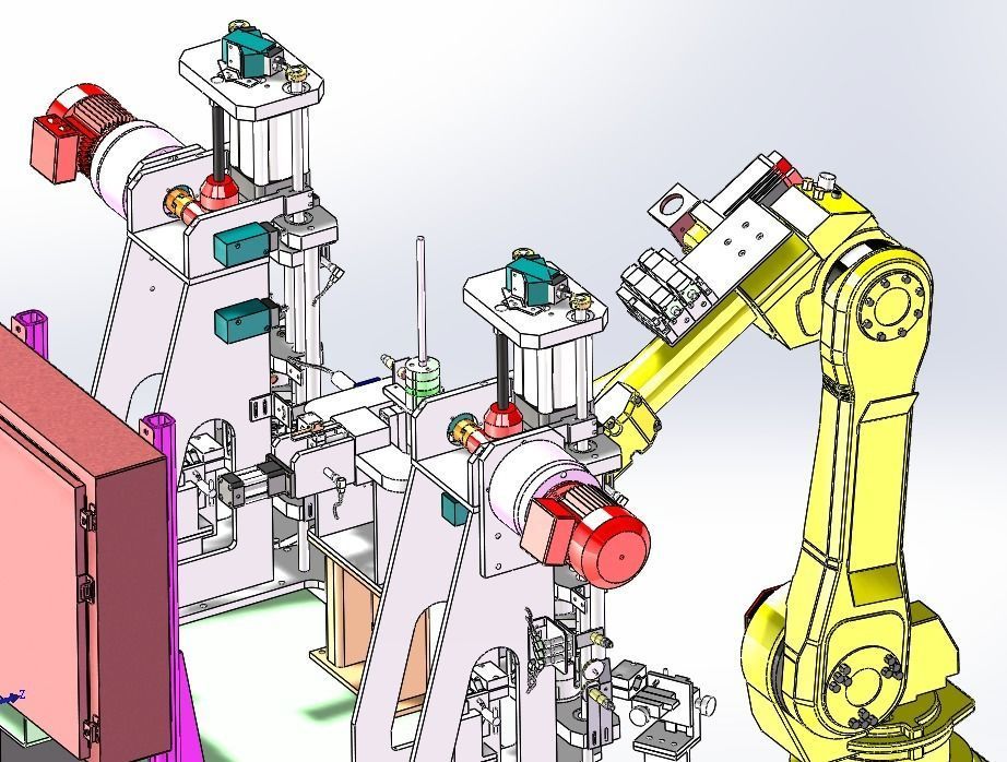 Robot automatic welding machine 3D model_2