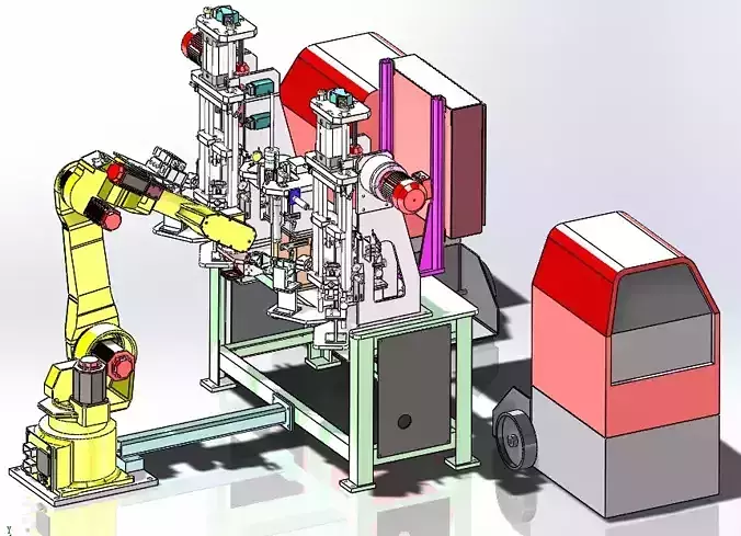 Robot automatic welding machine 3D model