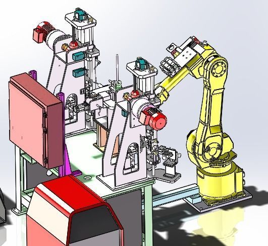 Robot automatic welding machine 3D model_1
