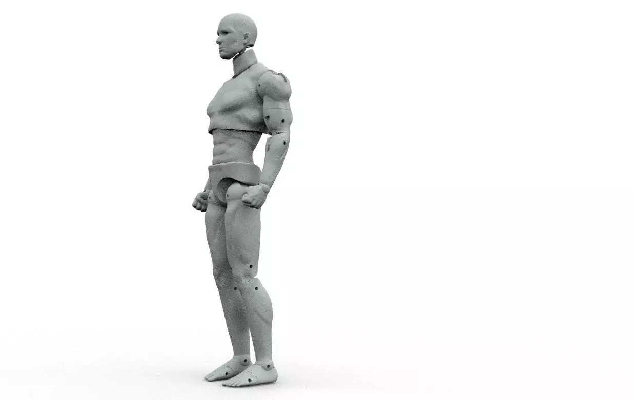 Hero Articulated Action figure - 3d Print and customize 3D print model