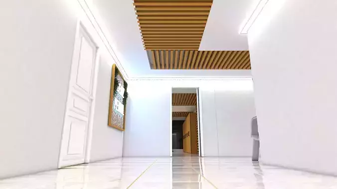 Office screen of video game