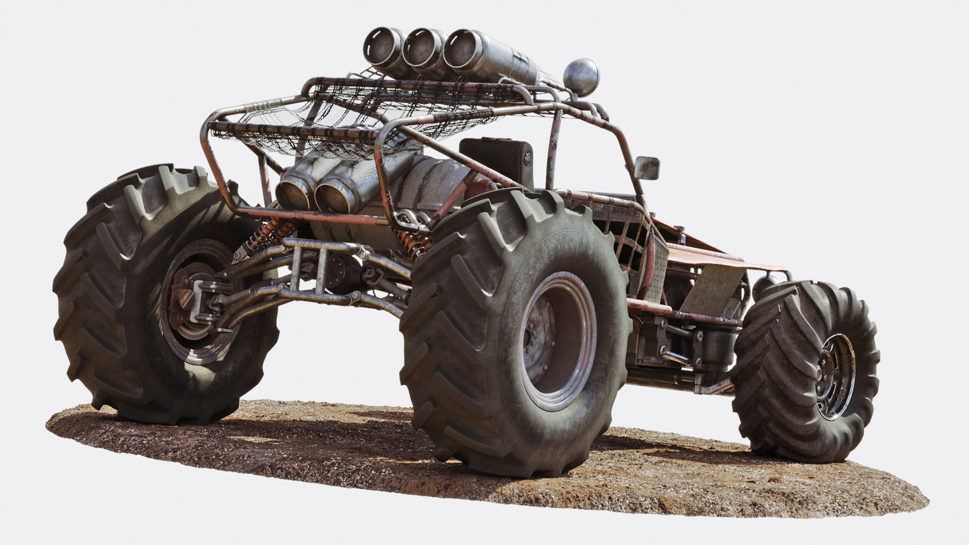 Buggy off road vehicle 3D model_1