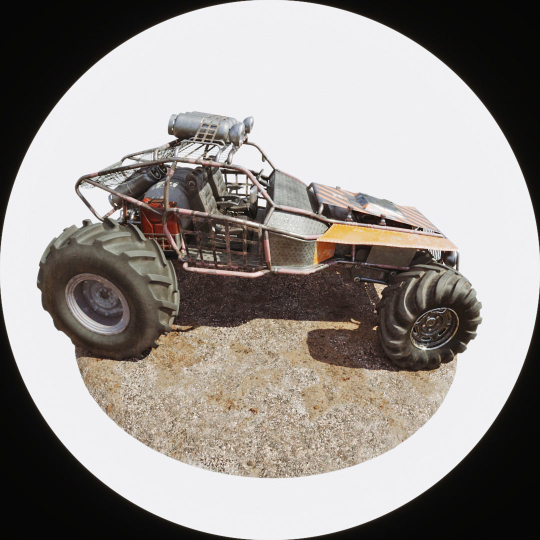 Buggy off road vehicle 3D model_4