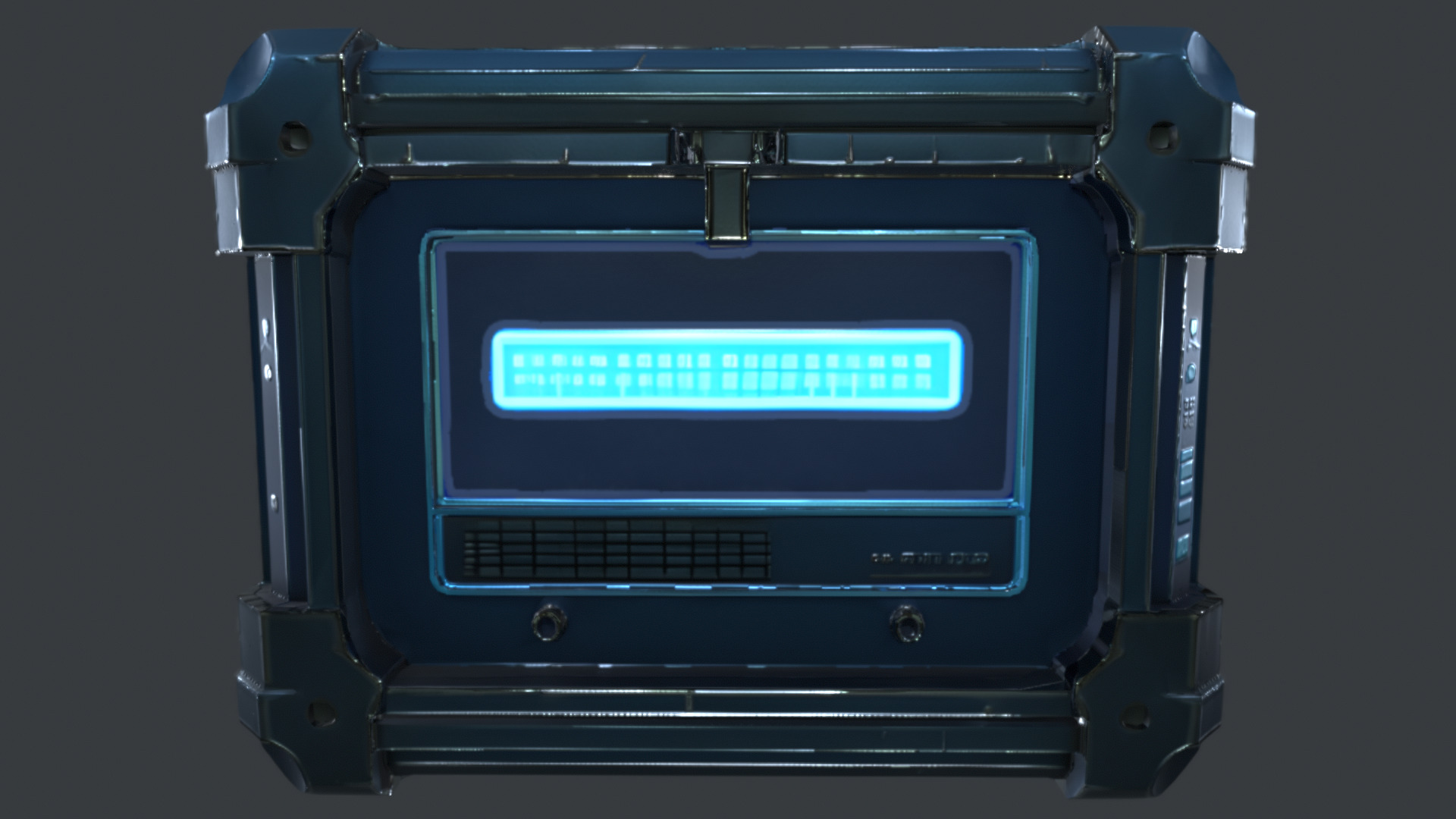 Sci-Fi Supply Crate - PBR Game-Ready LOD  GLTF  Omniverse-Ready Low-poly 3D model_4