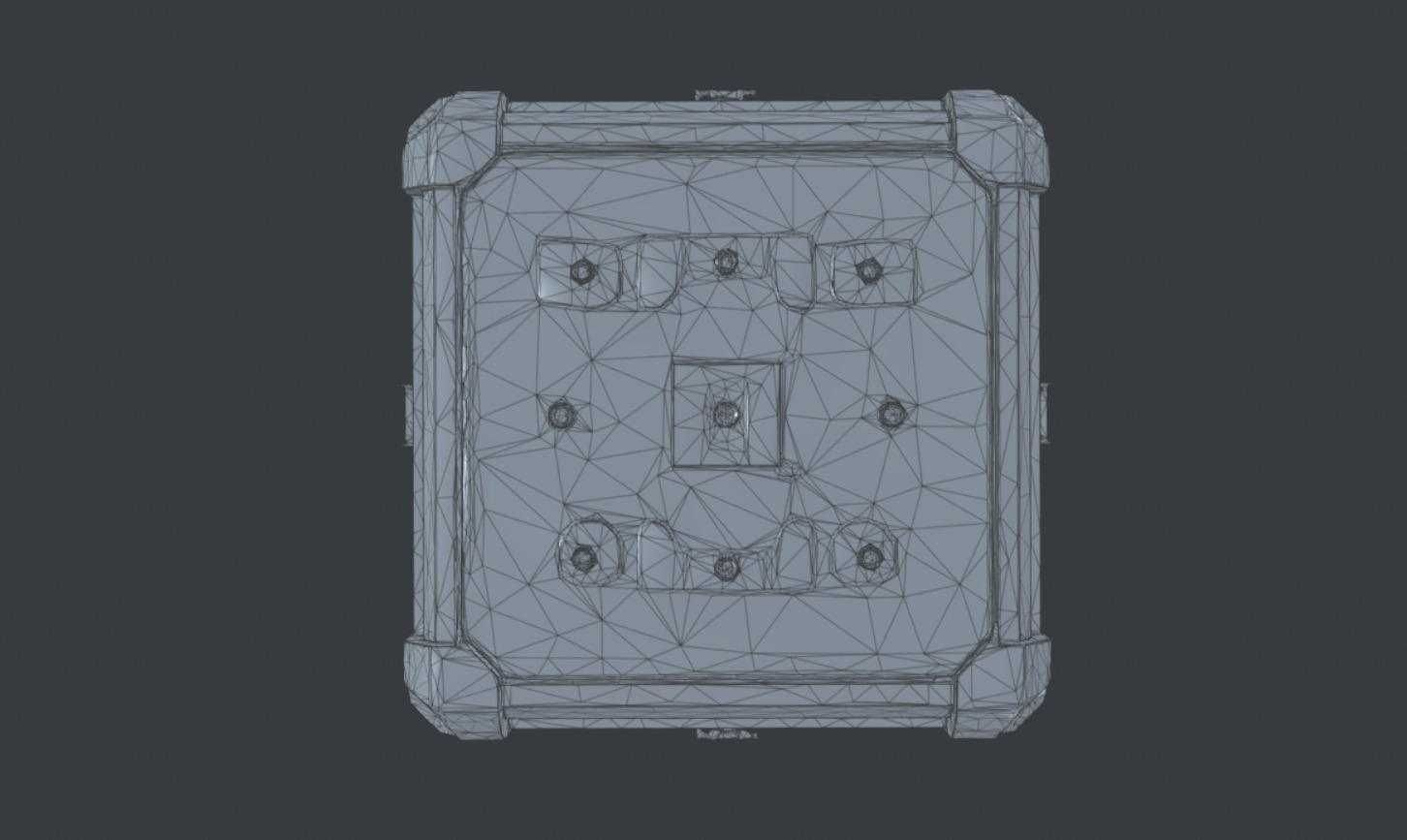 Sci-Fi Supply Crate - PBR Game-Ready LOD  GLTF  Omniverse-Ready Low-poly 3D model_9