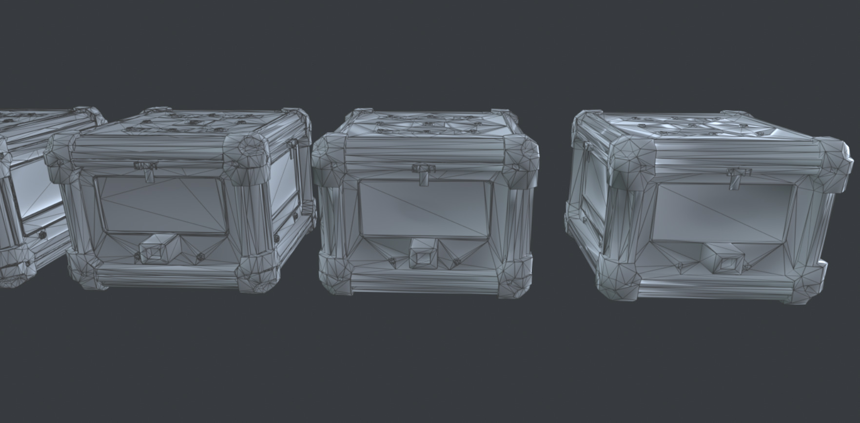 Sci-Fi Supply Crate - PBR Game-Ready LOD  GLTF  Omniverse-Ready Low-poly 3D model_12