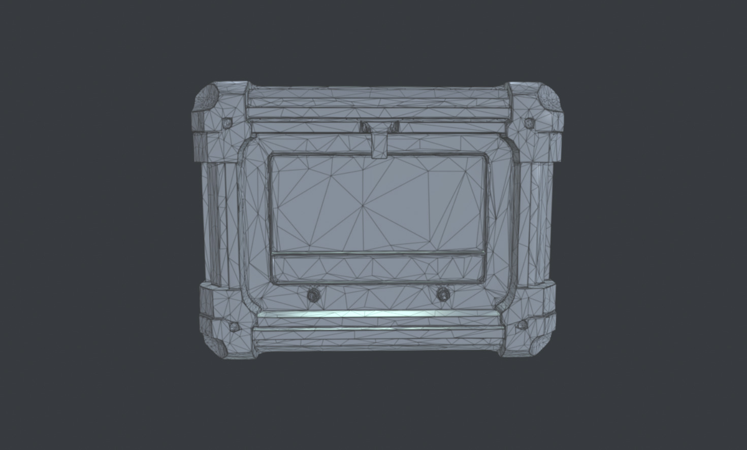 Sci-Fi Supply Crate - PBR Game-Ready LOD  GLTF  Omniverse-Ready Low-poly 3D model_8