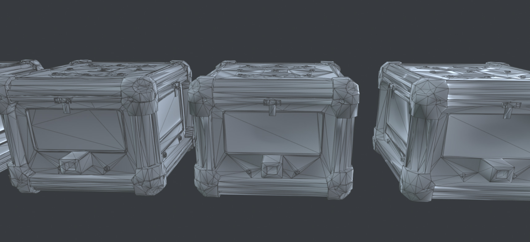 Sci-Fi Supply Crate - PBR Game-Ready LOD  GLTF  Omniverse-Ready Low-poly 3D model_11