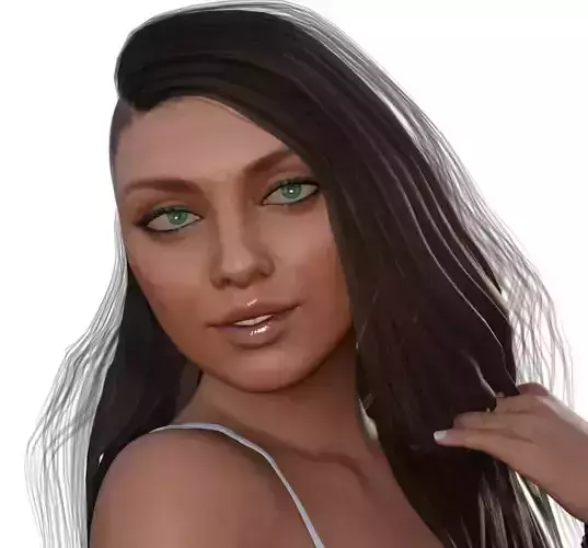 Mila Kunis 3d model full rigged 3D model