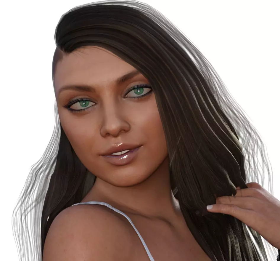 Mila Kunis 3d model full rigged 3D model 3D model_0