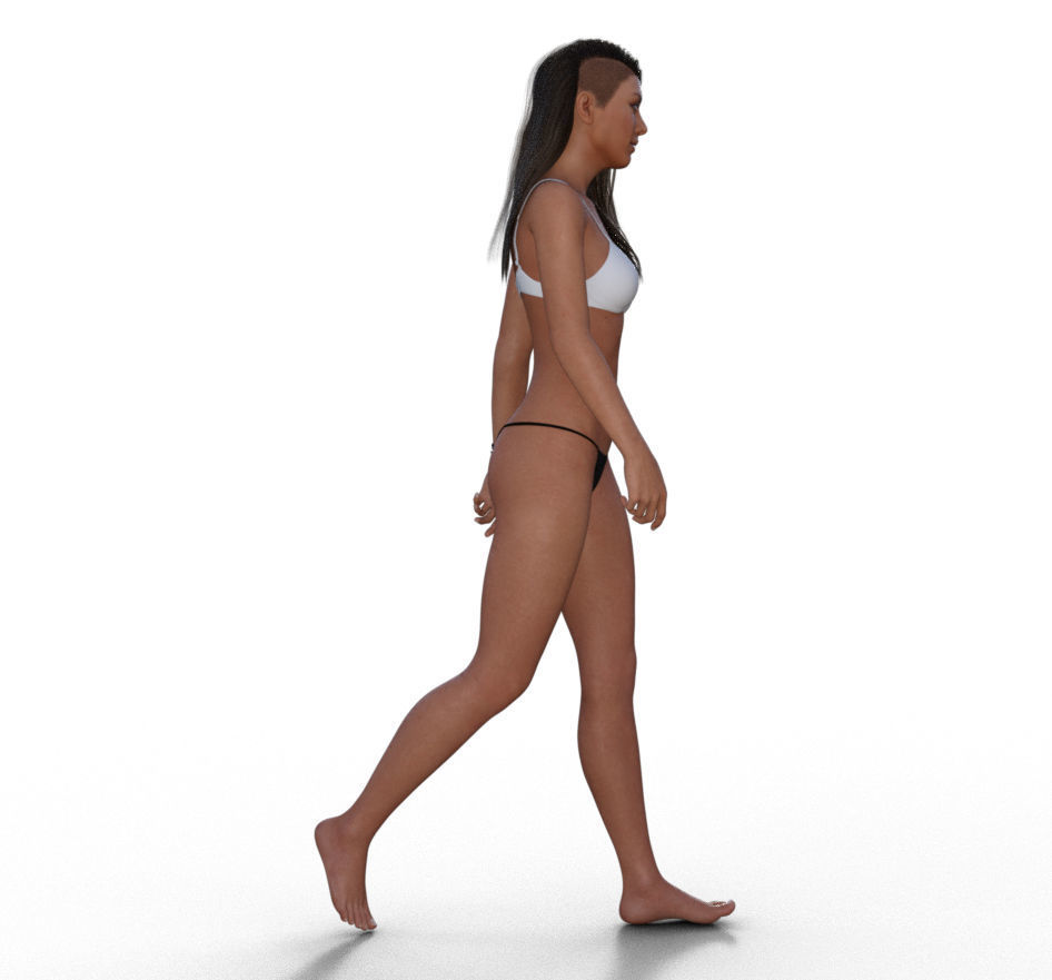 Mila Kunis 3d model full rigged 3D model 3D model_9