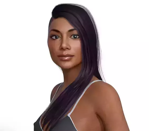 Nicole Scherzinger full rigged 3D model