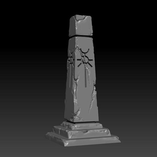 Necron obelisk 3D print model