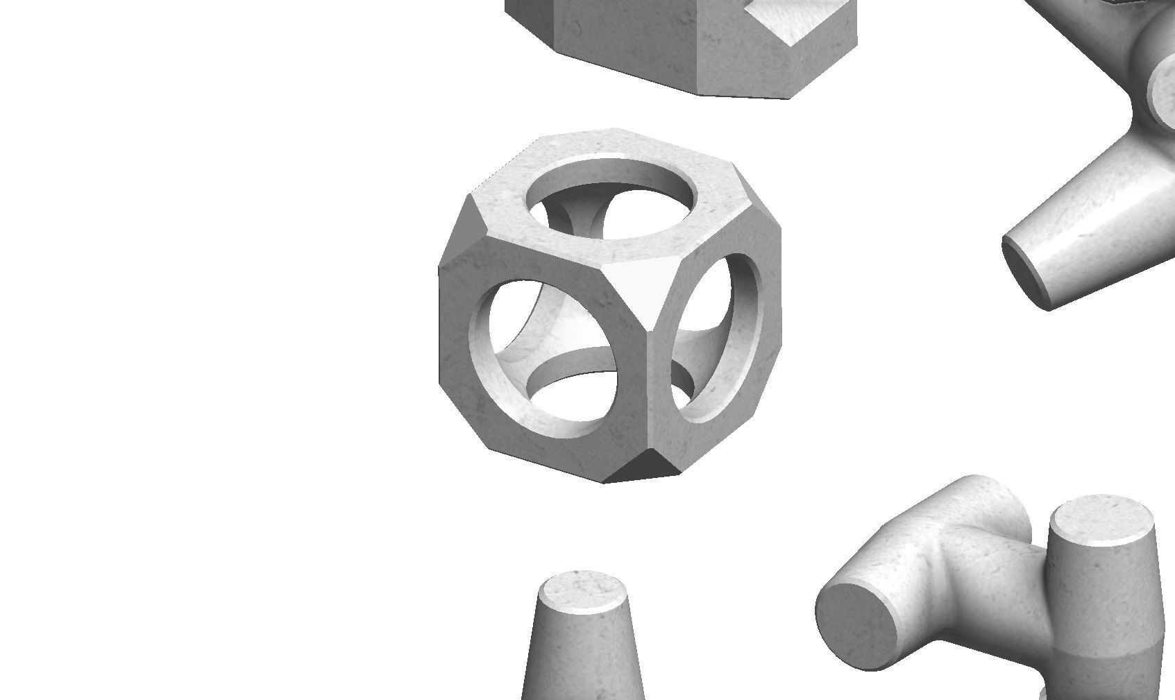 Anti coastal erosion concrete structures  3D print model_7