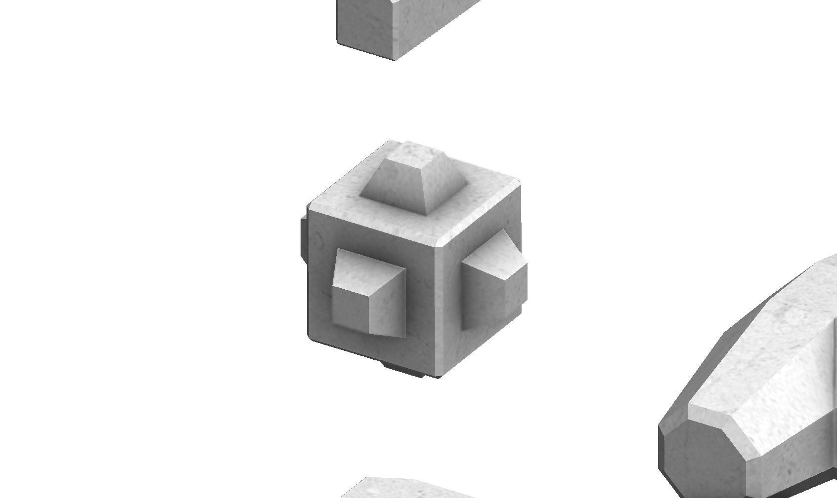 Anti coastal erosion concrete structures  3D print model_17