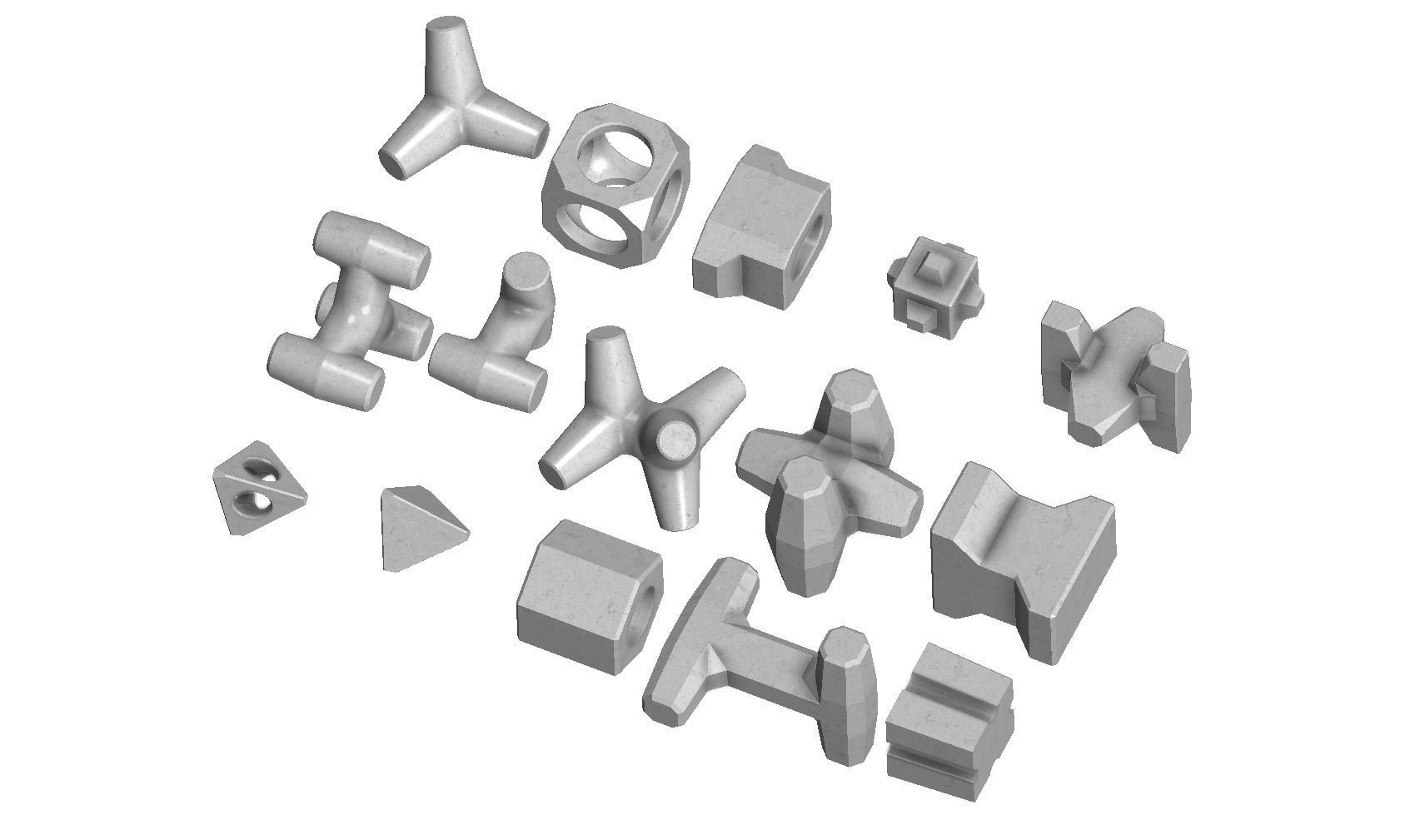 Anti coastal erosion concrete structures  3D print model_2