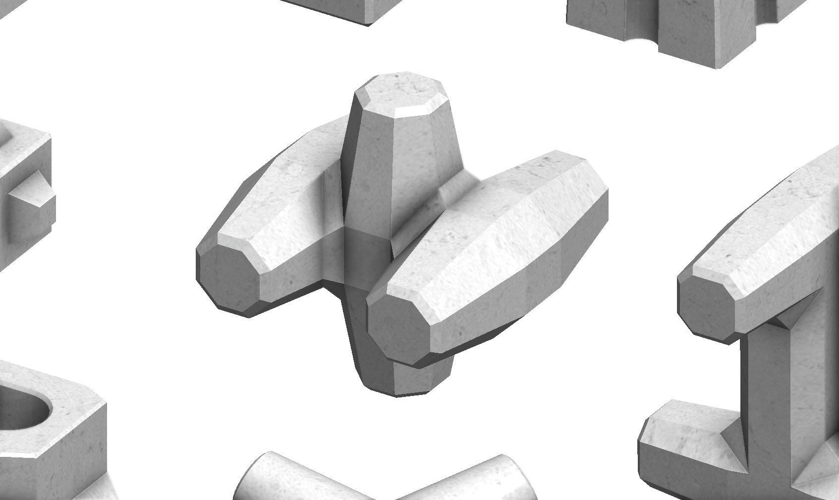 Anti coastal erosion concrete structures  3D print model_18