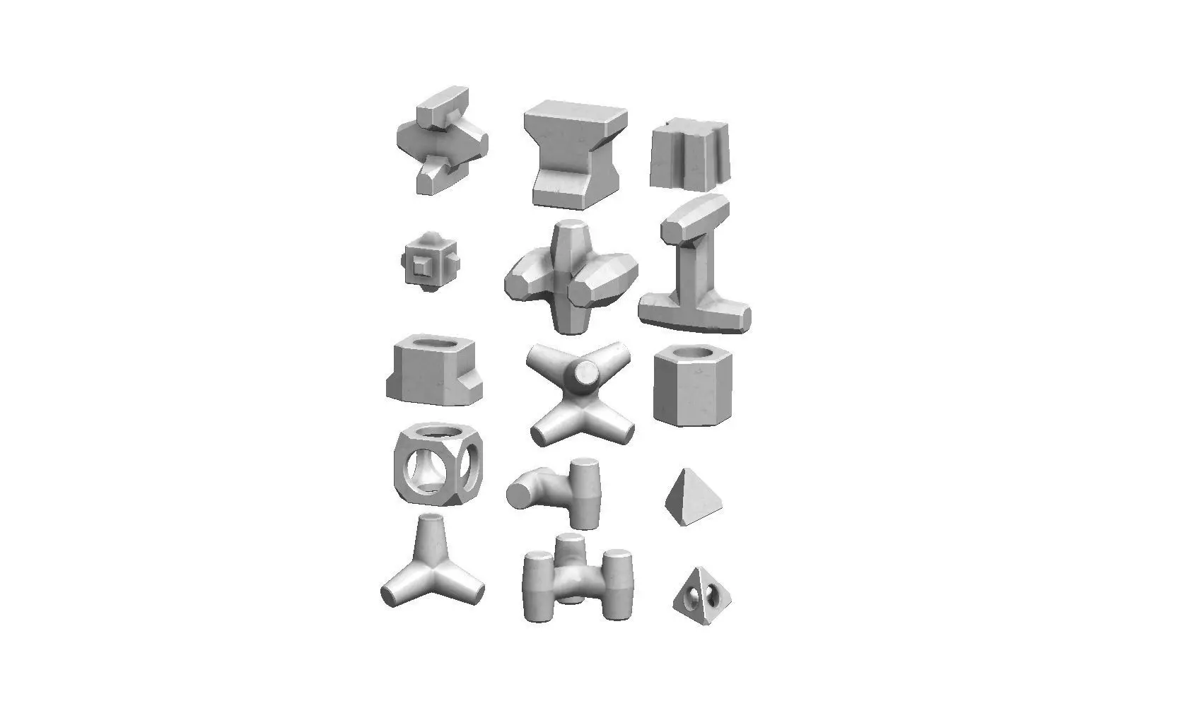 Anti coastal erosion concrete structures  3D print model_0