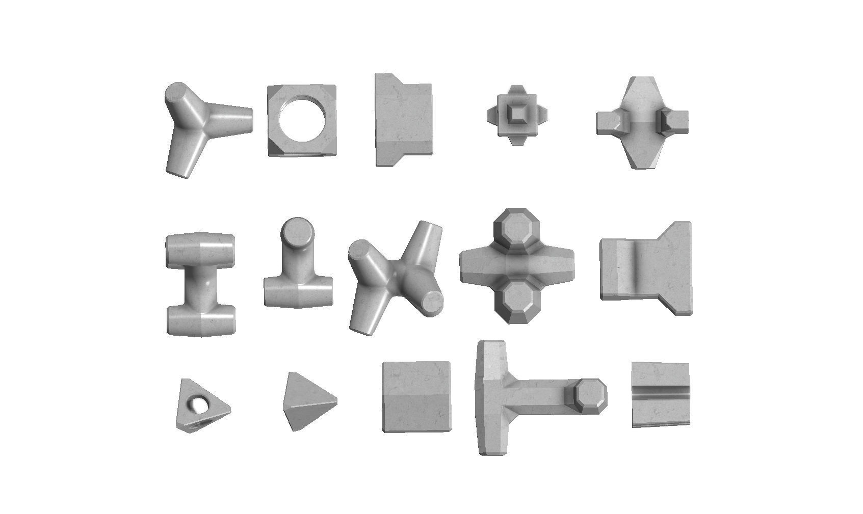 Anti coastal erosion concrete structures  3D print model_3