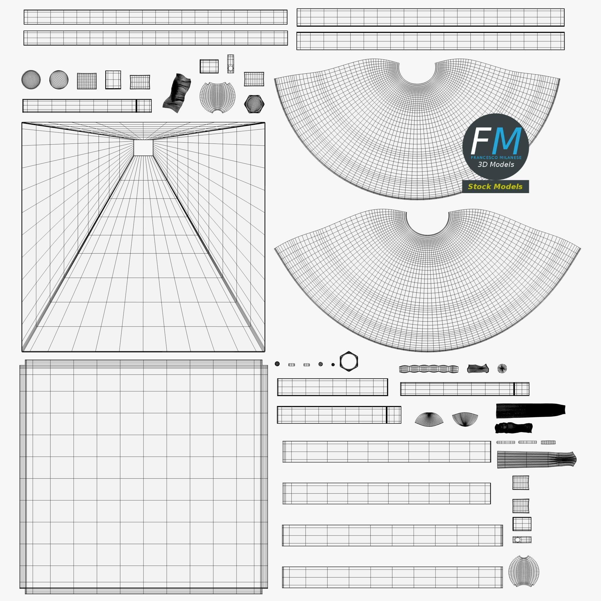 Table top boxing bell 3D model_11