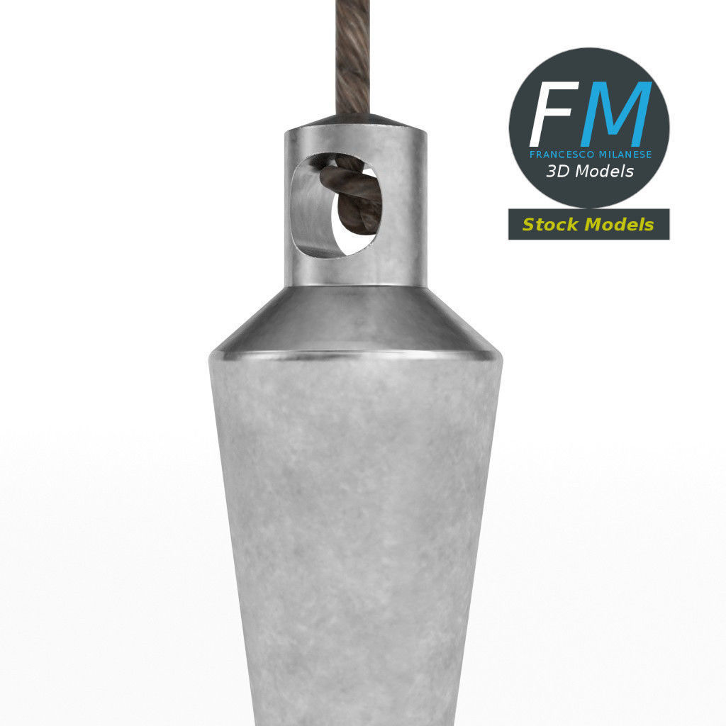 Plumb bob 3D model_4
