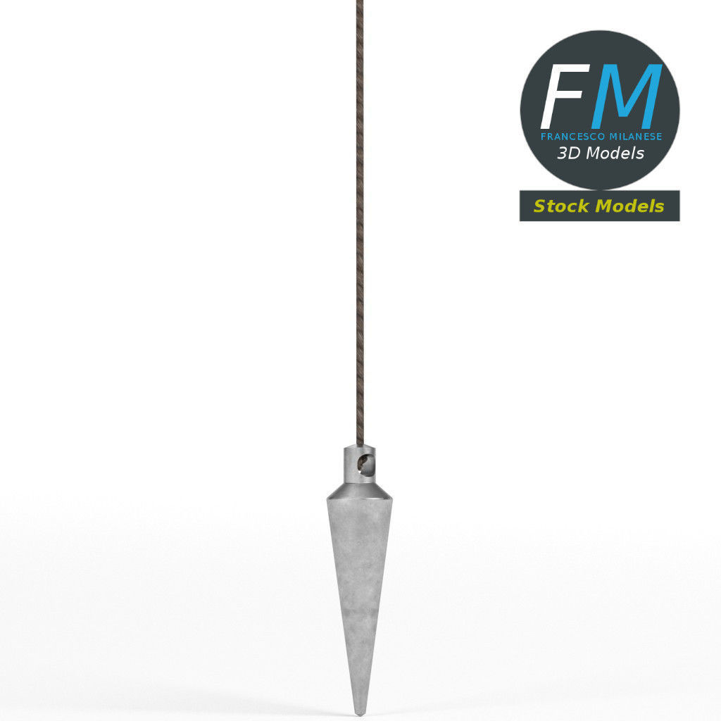 Plumb bob 3D model_3