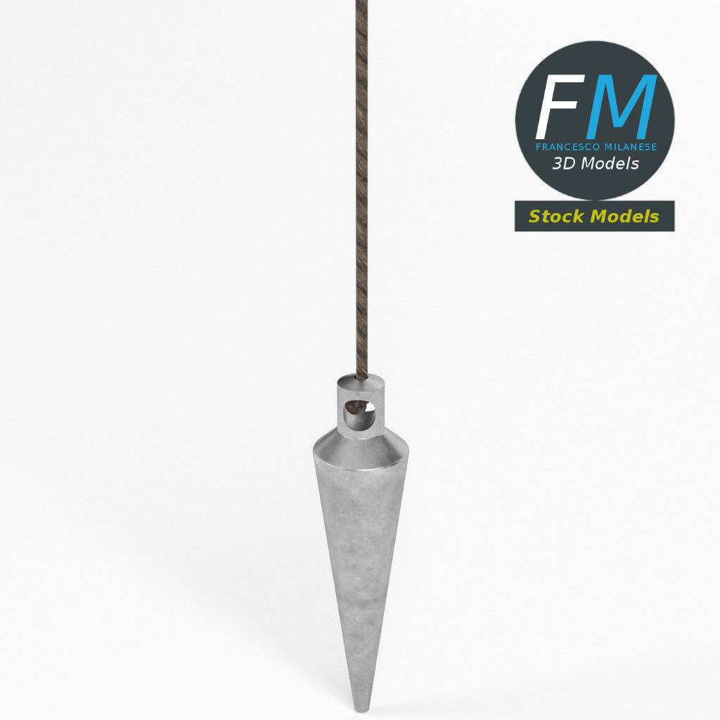 Plumb bob 3D model_2