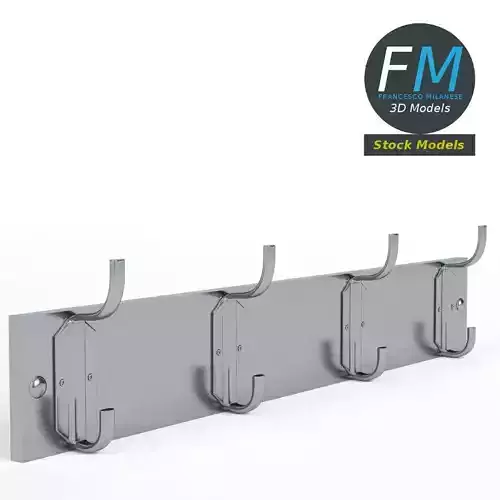 Wall mounted coat hanger