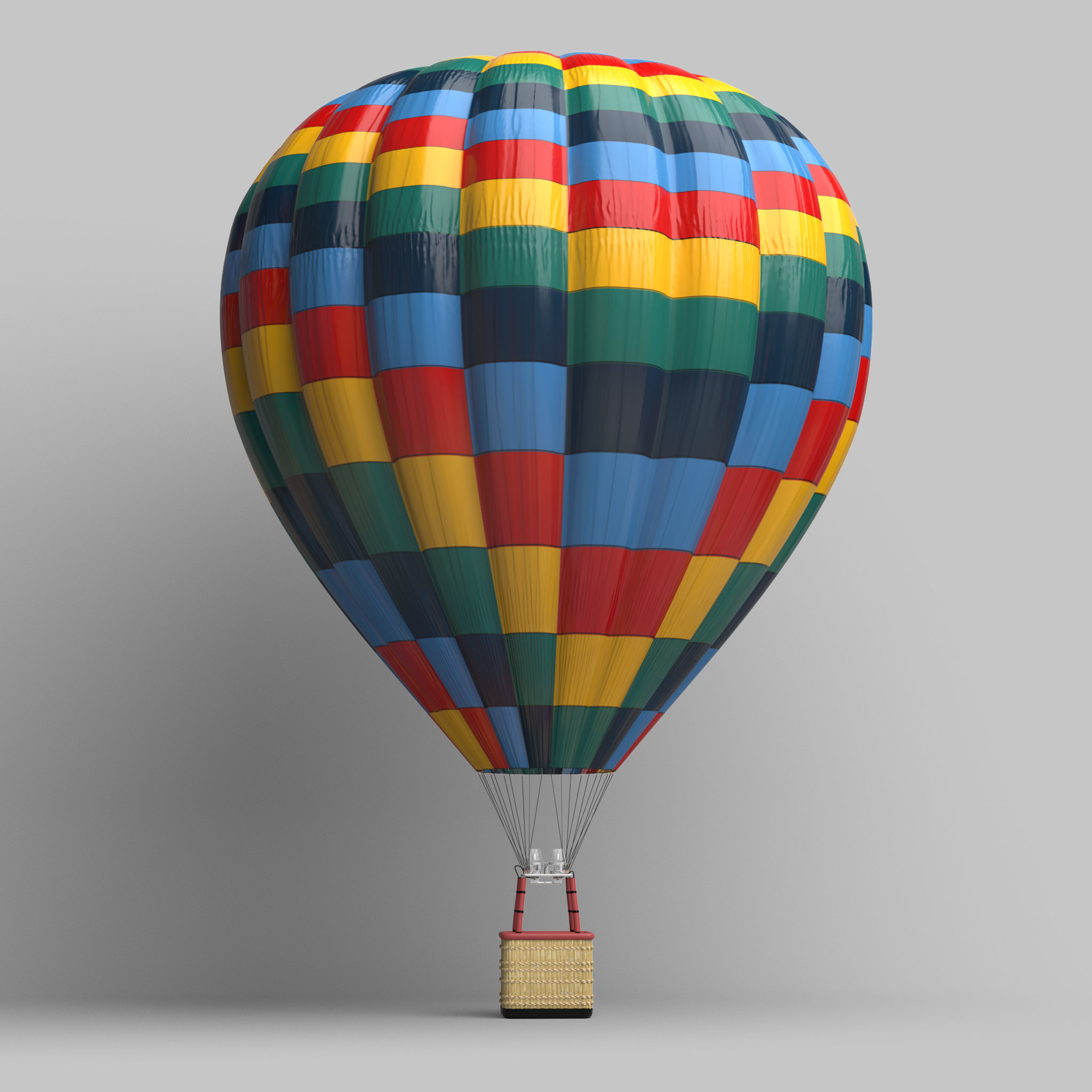 Hot Air Balloon 3D Model 3D model_1