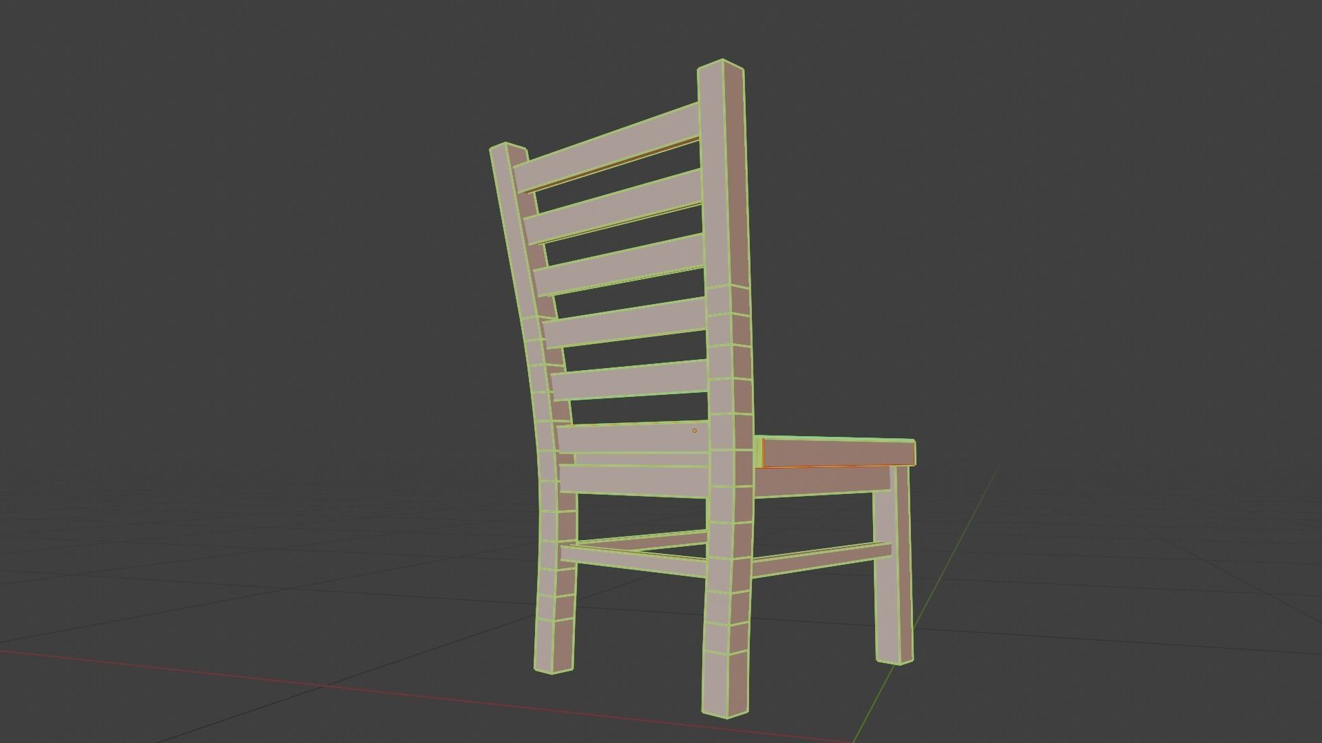 Medieval Chair Free low-poly 3D model_4