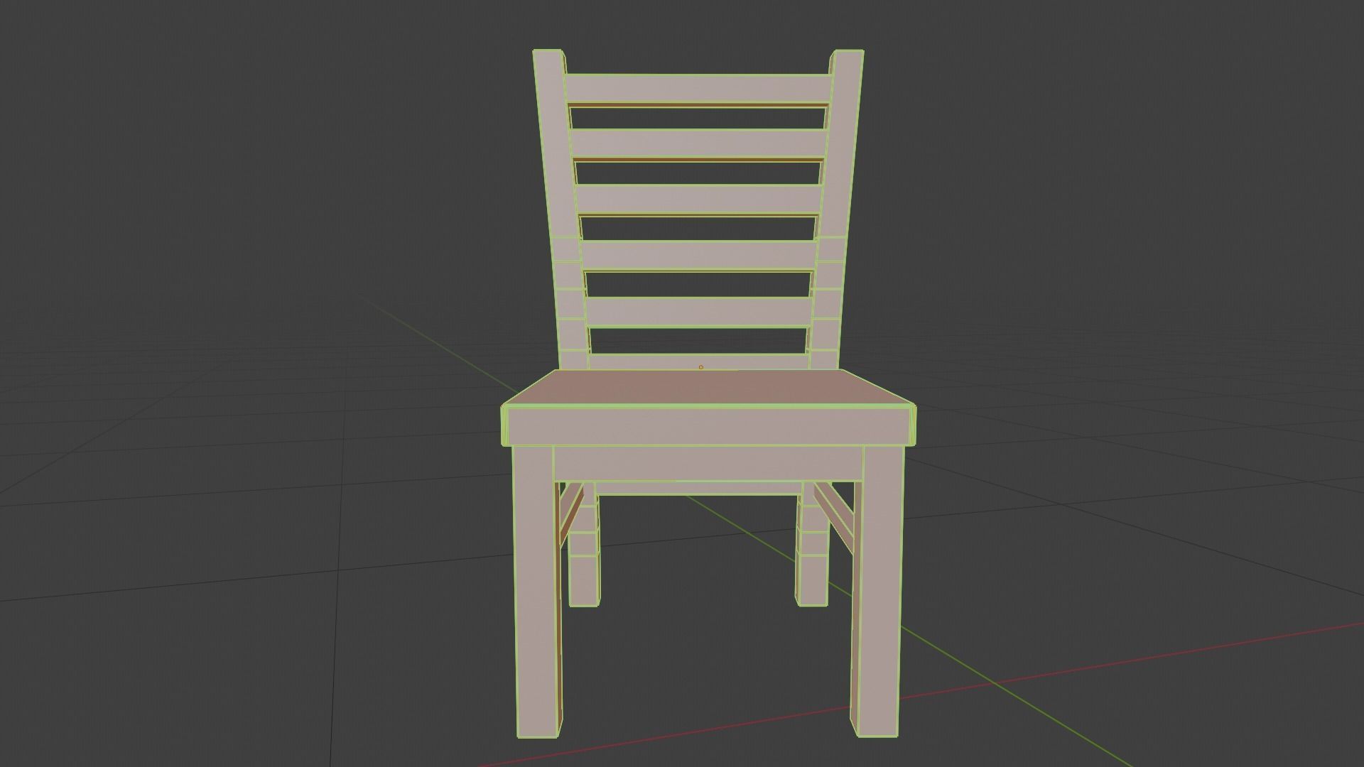 Medieval Chair Free low-poly 3D model_3