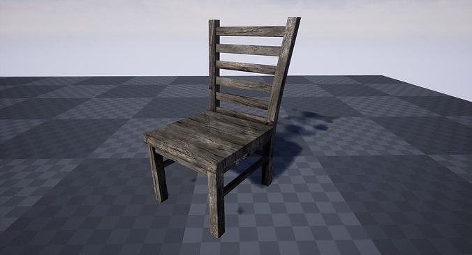 Medieval Chair Free low-poly 3D model