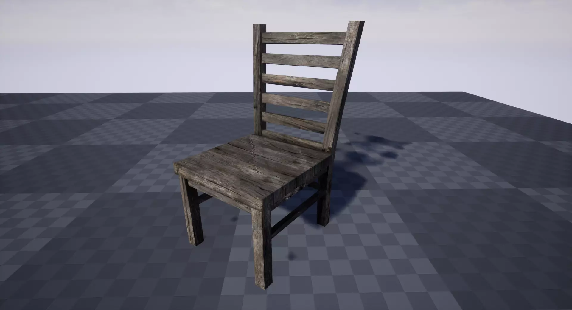 Medieval Chair Free low-poly 3D model_0