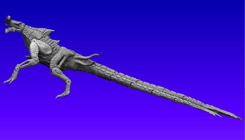 Pacific rim Slattern Neca Inspired Action figure 3D model_3