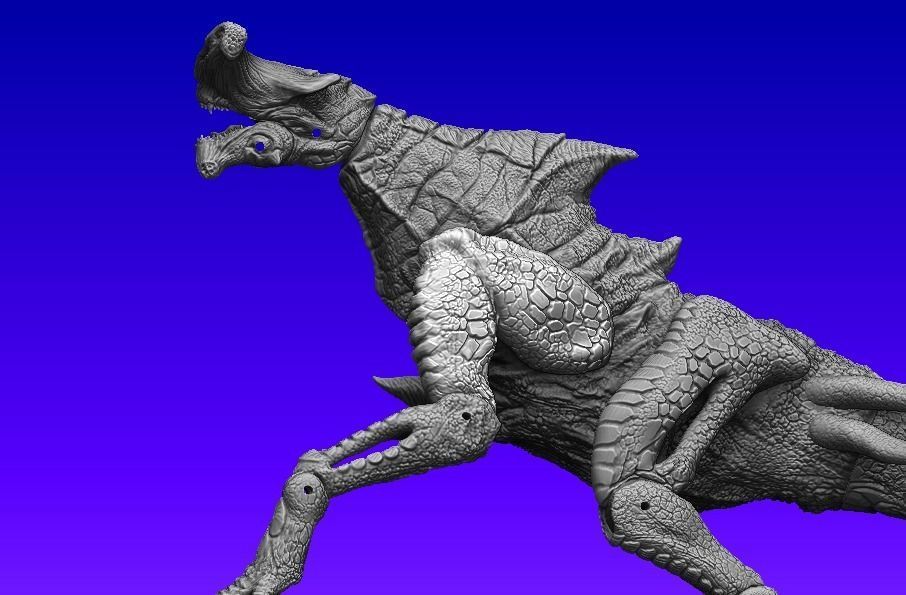 Pacific rim Slattern Neca Inspired Action figure 3D model_6