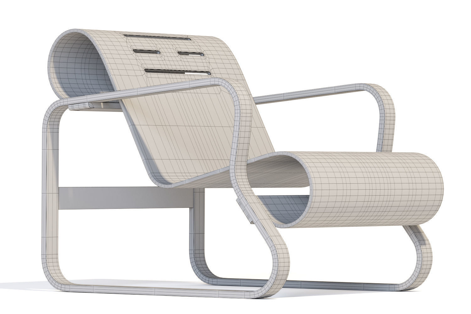 Alvar Aalto Paimio Chair 3D model_8