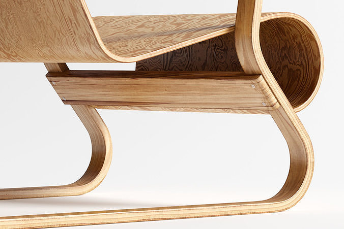 Alvar Aalto Paimio Chair 3D model 7