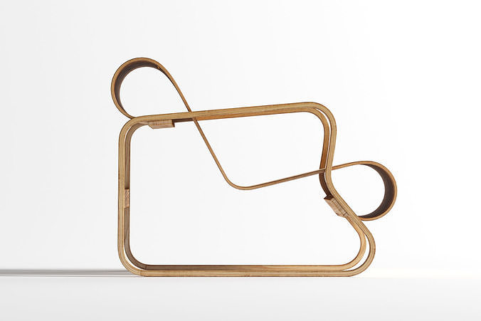 Alvar Aalto Paimio Chair 3D model 4