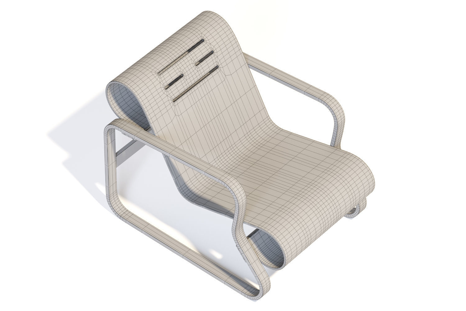 Alvar Aalto Paimio Chair 3D model_11