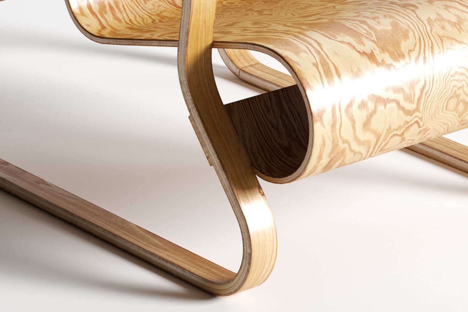 Alvar Aalto Paimio Chair 3D model_7