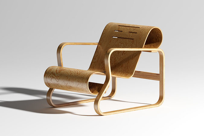 Alvar Aalto Paimio Chair 3D model 6