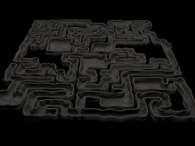 Labyrinth maze Low-poly 3D model
