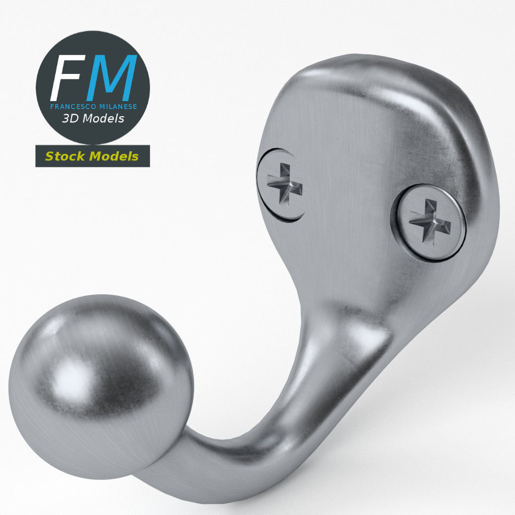 Coat hook 4 3D model_5