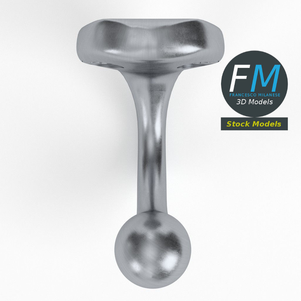 Coat hook 4 3D model_6