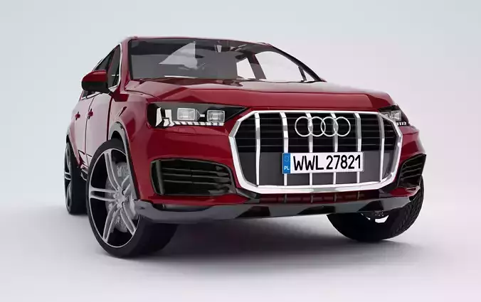  AudI Q7  2020 Low-poly 3D model