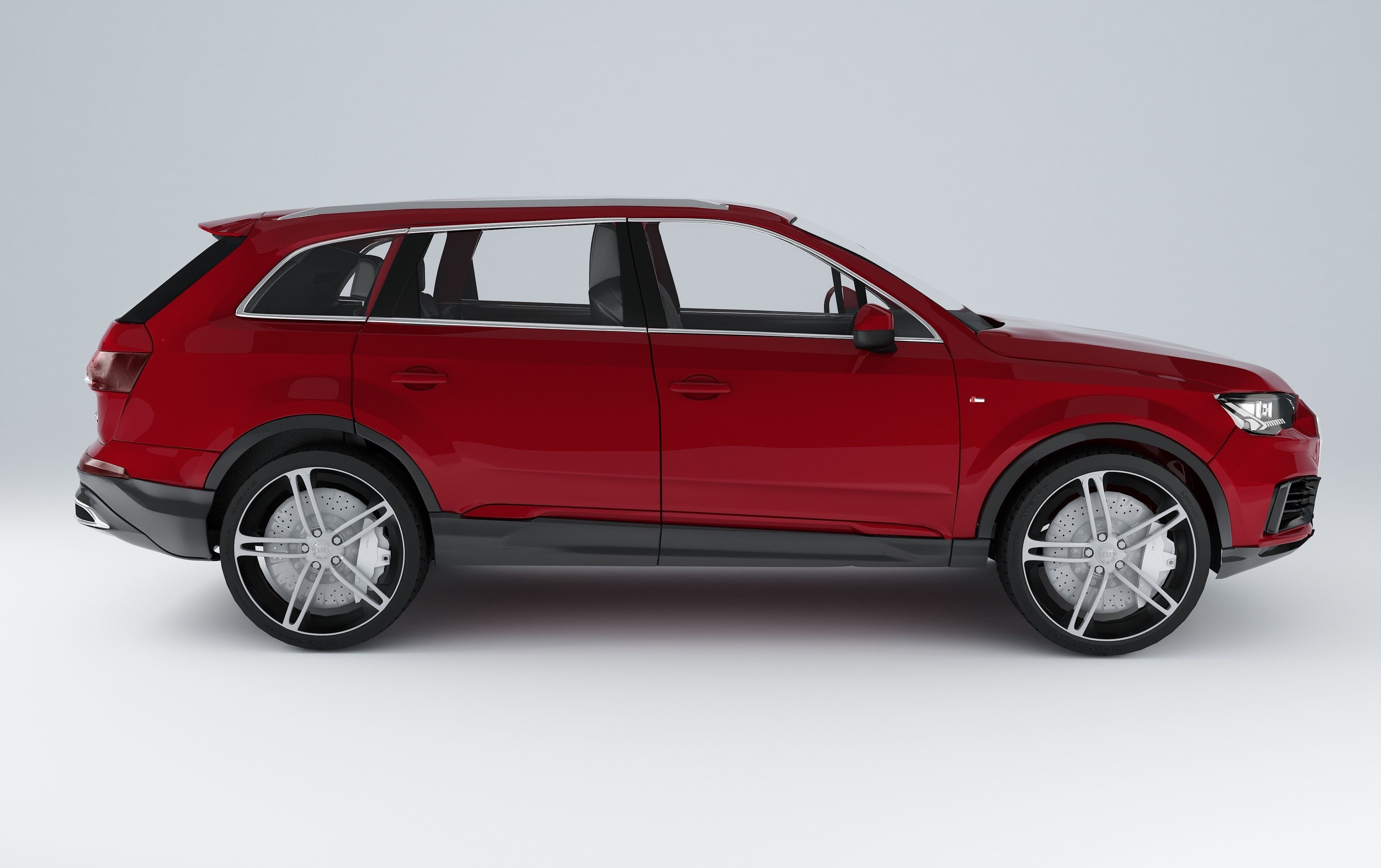  AudI Q7  2020 Low-poly 3D model_2