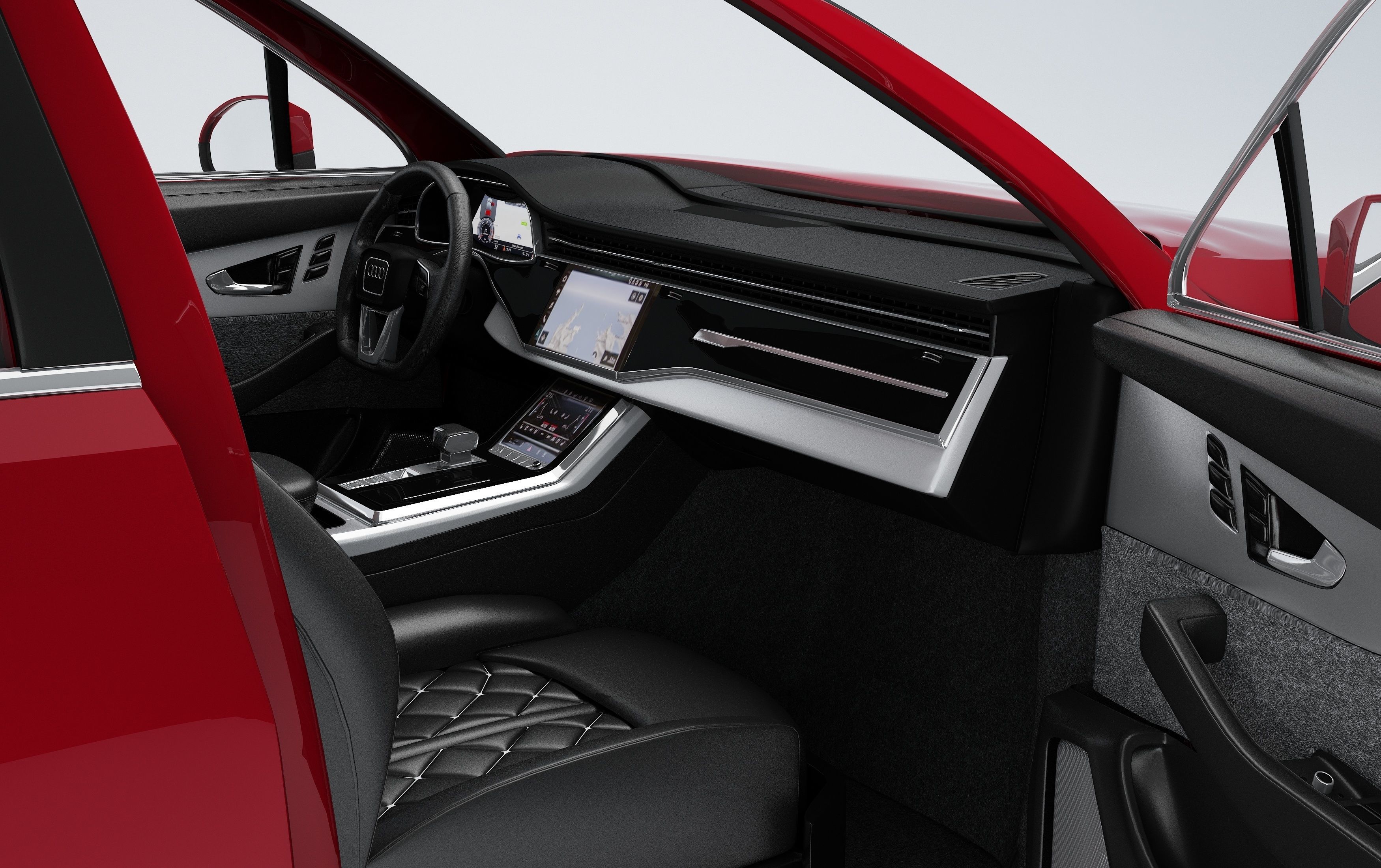  AudI Q7  2020 Low-poly 3D model_8