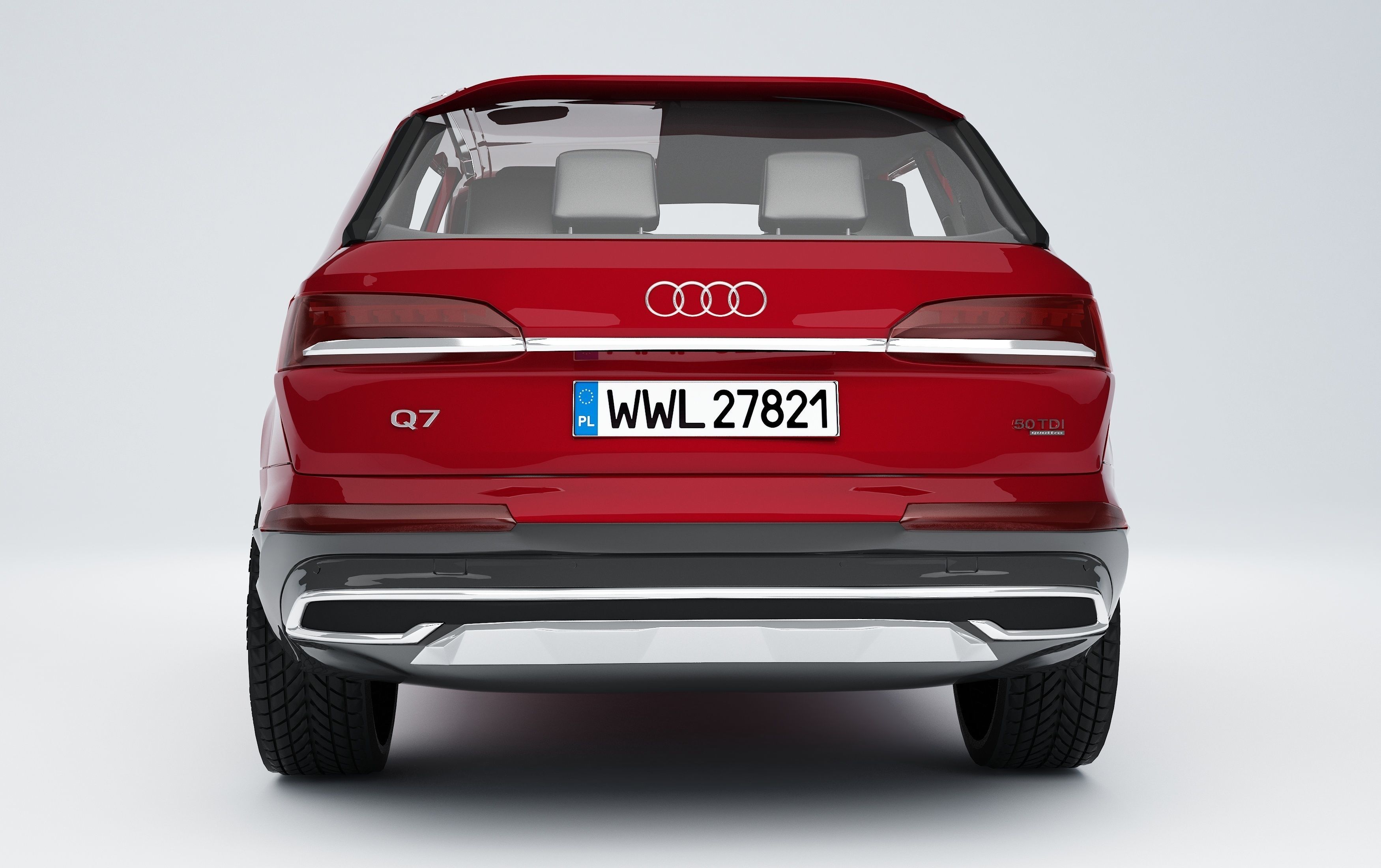  AudI Q7  2020 Low-poly 3D model_1