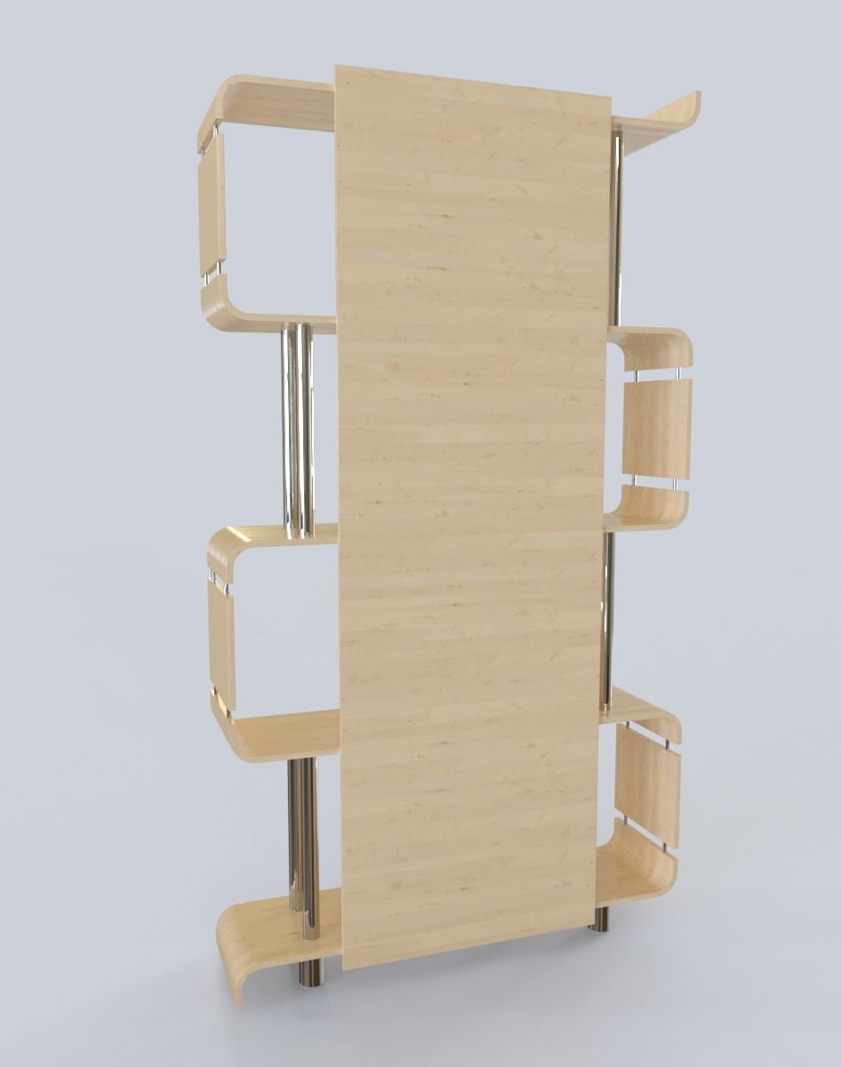 Shelf Modern  3D model_4